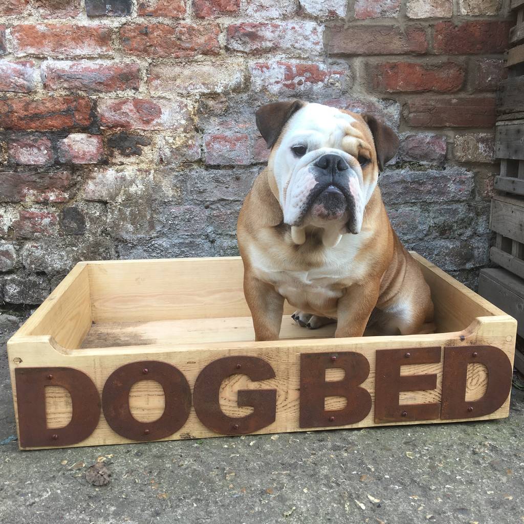 Reclaimed Wooden Dog Bed By RW NORFOLK