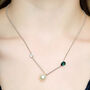 Bias Pearl Pendant Necklace, thumbnail 2 of 8