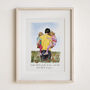 Personalised Father’s Day Gift – Hand Drawn Football Portrait From Photo | Custom Watercolour Artwork For Dad, Grandad Or Daddy’s Dream Team, thumbnail 3 of 9