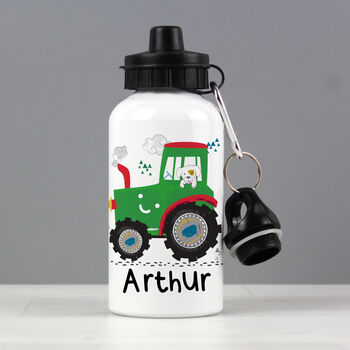 Personalised Tractor Kids Water Bottle, 2 of 4
