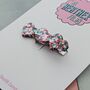 Pink And Blue Heart Glitter Hair Clip, thumbnail 4 of 4