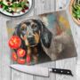 Dachshund Drip Textured Glass Chopping Boards, thumbnail 2 of 7