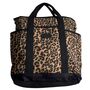 Dark Brown And Black Leopard Print Backpack, thumbnail 2 of 6