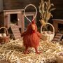 Handmade Felt Belinda The Hen Decoration, thumbnail 1 of 3