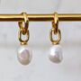 The Statement Pearl Earrings, Gold, thumbnail 1 of 5