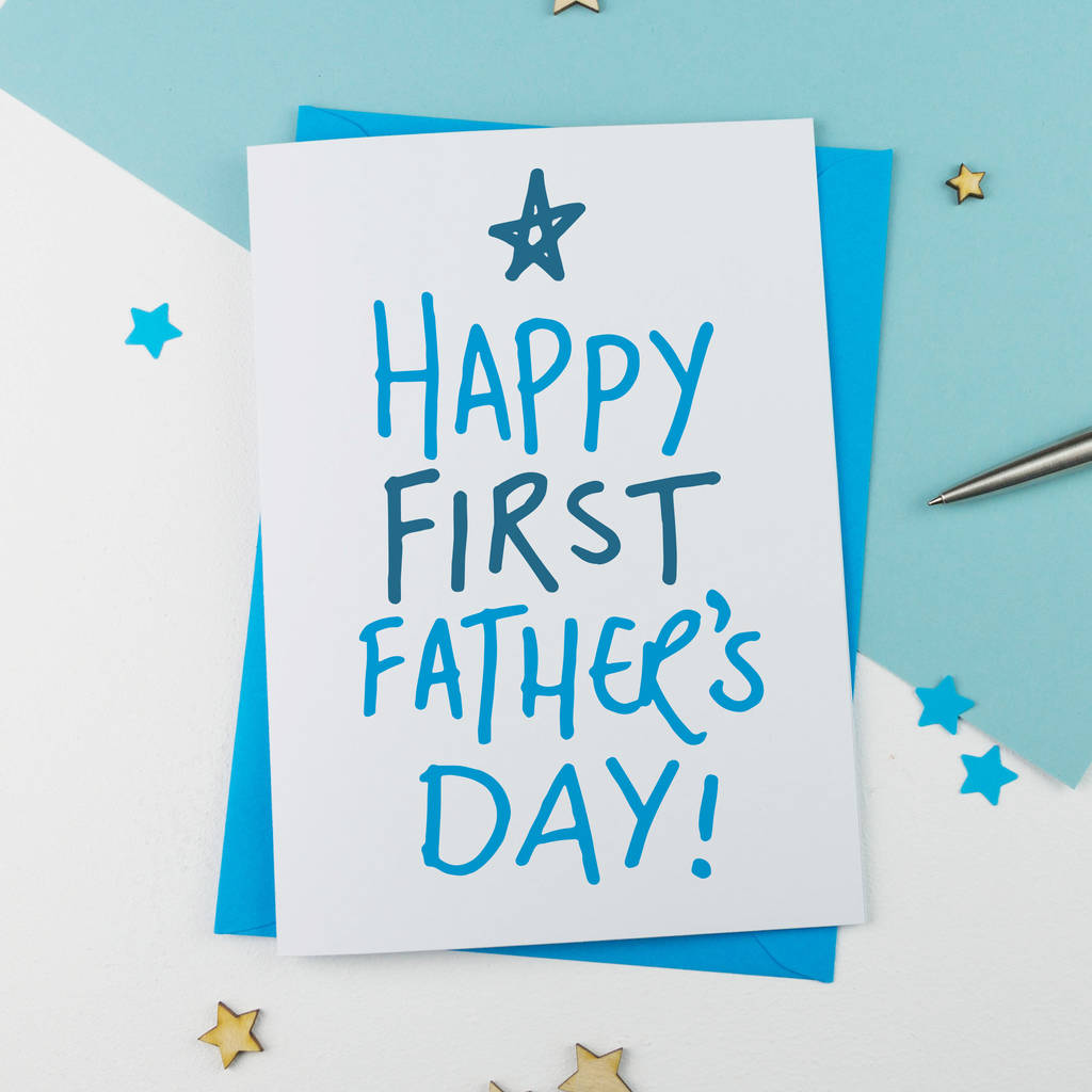 First Father s Day Card By A Is For Alphabet Notonthehighstreet
