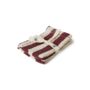 H Kliving Cotton Napkins Striped Burgundy Set Of Two, thumbnail 5 of 5