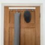 Grey Draught Excluder, Weighted Door Draft Stopper, thumbnail 4 of 5