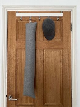 Grey Draught Excluder, Weighted Door Draft Stopper, 4 of 5