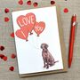 Personalised Labrador I Love You Valentine's Card, thumbnail 3 of 4
