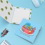 Dinosaur Bowl Card | Cute Greeting Cards, thumbnail 3 of 5