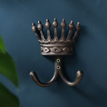 Cast Iron King's Crown Hook, 3 of 3