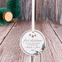 First Christmas In Our New Home Ceramic Ornament, thumbnail 6 of 7