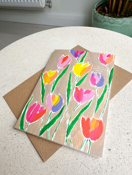 Tulips Floral Mother's Day Card, 5 of 8