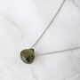 The Nugét Peridot August Birthstone Necklace, Silver, thumbnail 1 of 6