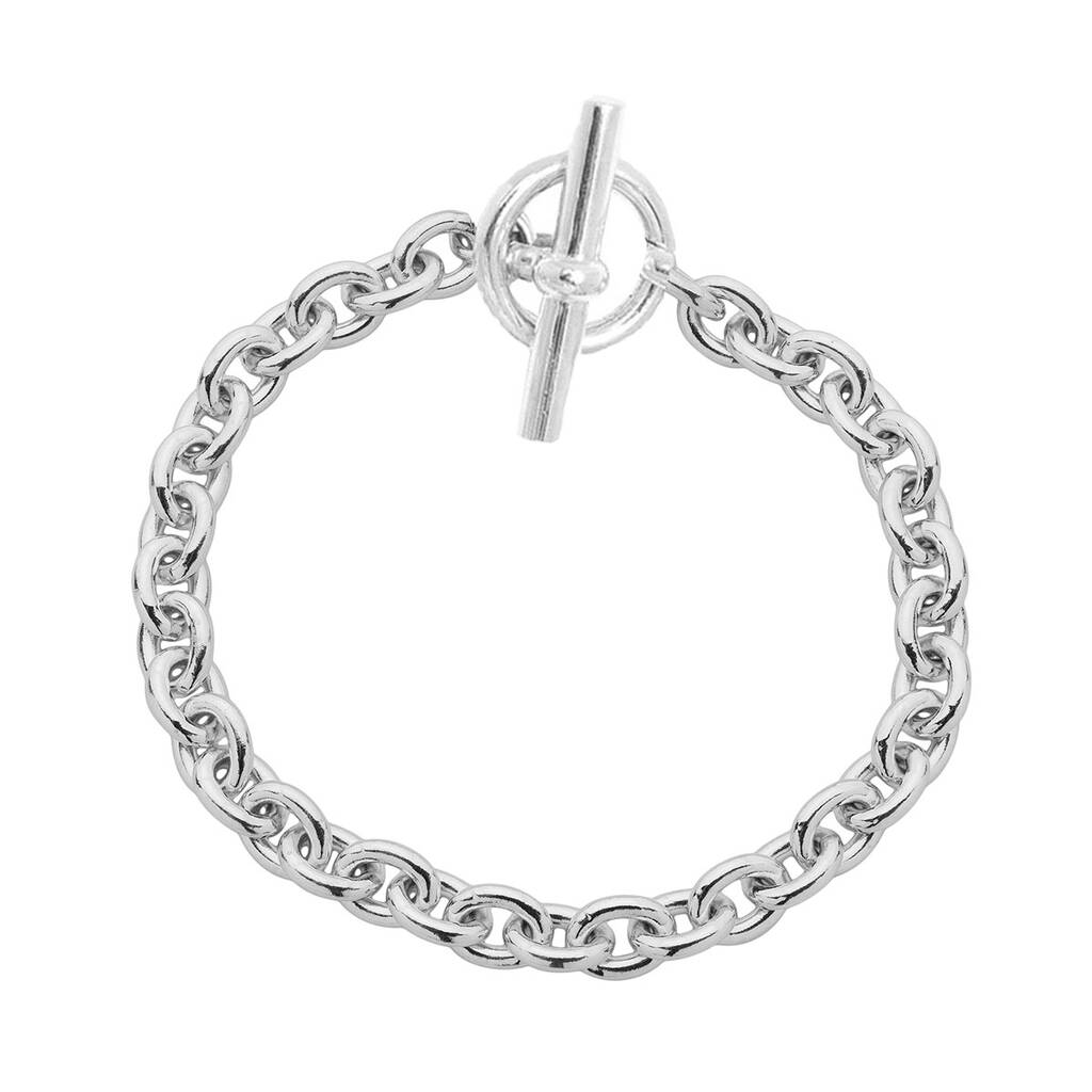 Sterling Silver Heavy Chain Bracelet