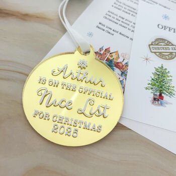 Personalised Nice List Letter From Santa, 10 of 11