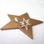 Serling Silver Northern Star Earrings, thumbnail 6 of 8