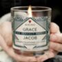 Personalised The Perfect Match Scented Jar Candle, thumbnail 1 of 4