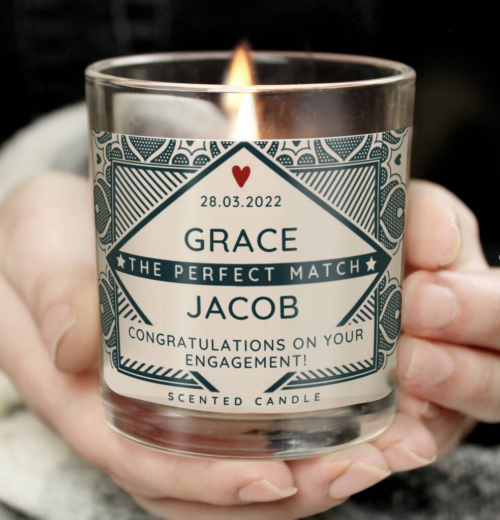 Personalised The Perfect Match Scented Jar Candle, 1 of 4