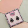 Penguin Glitter Resin Studs / Gift For Penguin Lovers / Christmas Studs, thumbnail 3 of 5