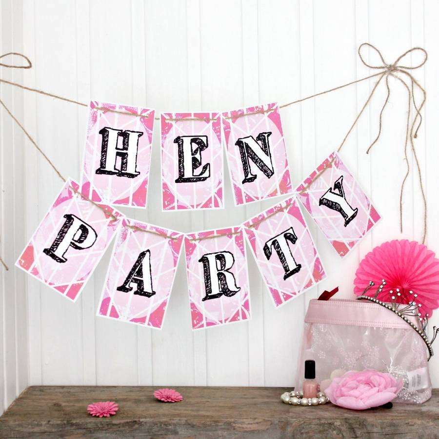Hen Night Bunting, Fun Party Decorations, 1 of 6