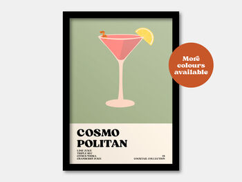 Cosmopolitan Cocktail Print, 2 of 7