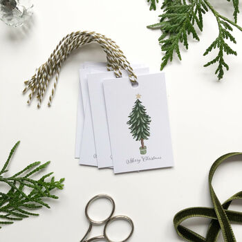 ‘Merry Christmas’ Christmas Tree Gift Tags, 3 of 3