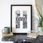 Best Of Hackney A4 Print, thumbnail 1 of 3