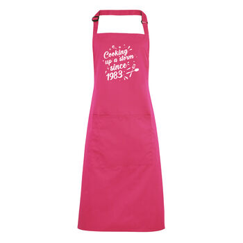 Cooking Up A Storm Birthday Apron 40th/50th/60th/70th, 4 of 5