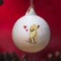 Cockapoo Ceramic Round Bauble, thumbnail 4 of 5