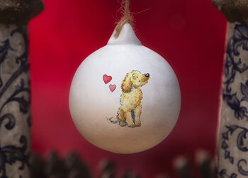 Cockapoo Ceramic Round Bauble, 4 of 5