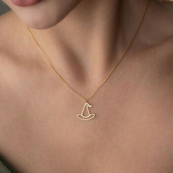 Little Book Of Spells Witch Hat Necklace, 5 of 9
