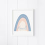 Personalised Rainbow Baby Birth Details Glass Printed Frame, thumbnail 2 of 2