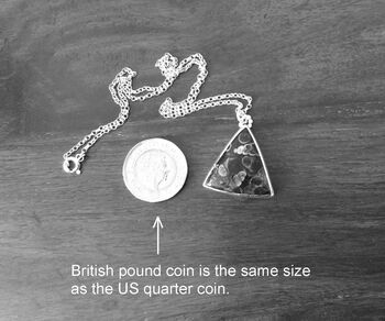 Triangular Turritella Agate Necklace, 5 of 5