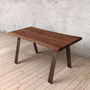 Albert Natural Walnut Dining Table A Shaped Legs, thumbnail 1 of 7