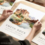 America Destination Landmark Travel Posters For Smith Rock Oregon, thumbnail 1 of 7