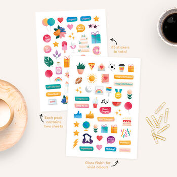Lifestyle And Celebration A5 Sticker Sheets, 4 of 5