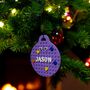 Personalised Lego Compatible Bauble Christmas Decoration, thumbnail 3 of 6