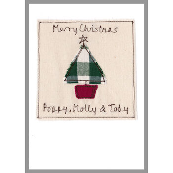 Personalised Christmas Tree Card For Him Or Her, 7 of 12