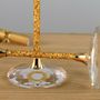 Pair Of 24ct Gold Filled Stem Wine Glasses, thumbnail 3 of 5