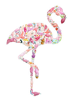 F Is For Flamingo Print, 2 of 4