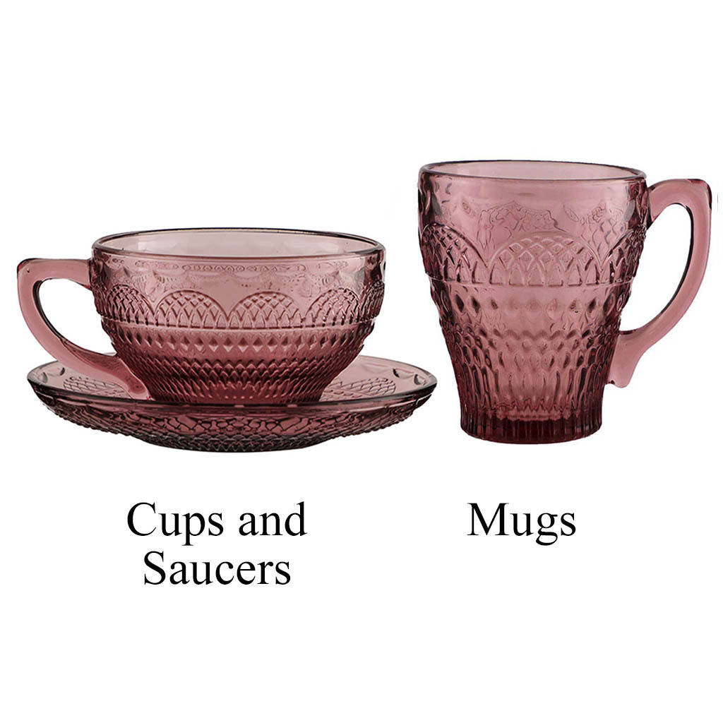 Luxury Amethyst Glass Afternoon Tea Accessories By Dibor