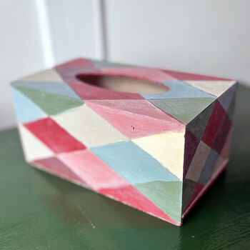 Jester Hand Painted Tissue Box, 2 of 9