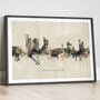 Manchester Cityscape Skyline Print, thumbnail 12 of 12