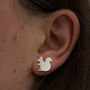 Sterling Silver Squirrel Earrings, thumbnail 2 of 5