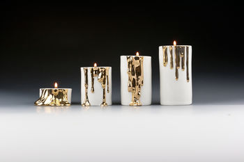 Candle Holder With Dripping Gold, 10 of 12