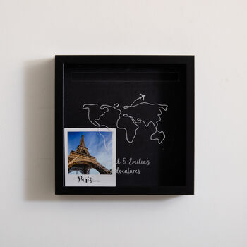 Personalised World Map Memory Frame, 2 of 7