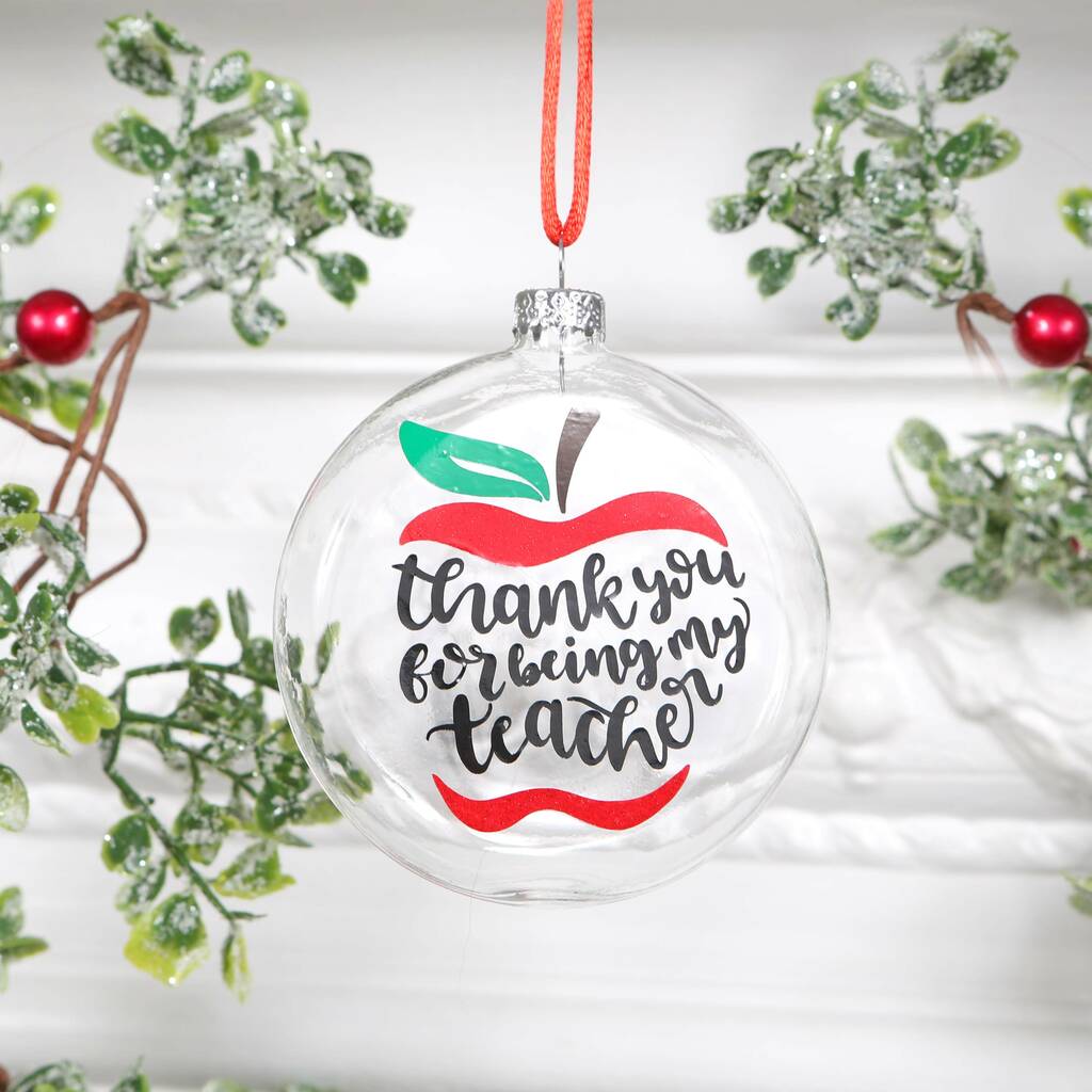 christmas baubles for teachers