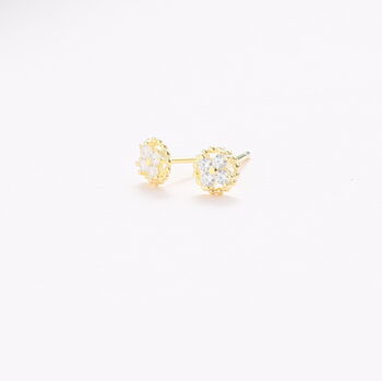 'Best Of Luck' Crystal Four Leaf Clover Earrings, 3 of 6
